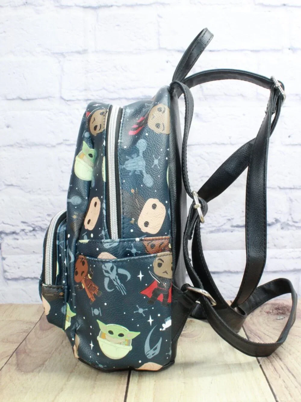Funko Star Wars The Mandalorian Disney All Over Print Grogu Vinyl Mini Backpack